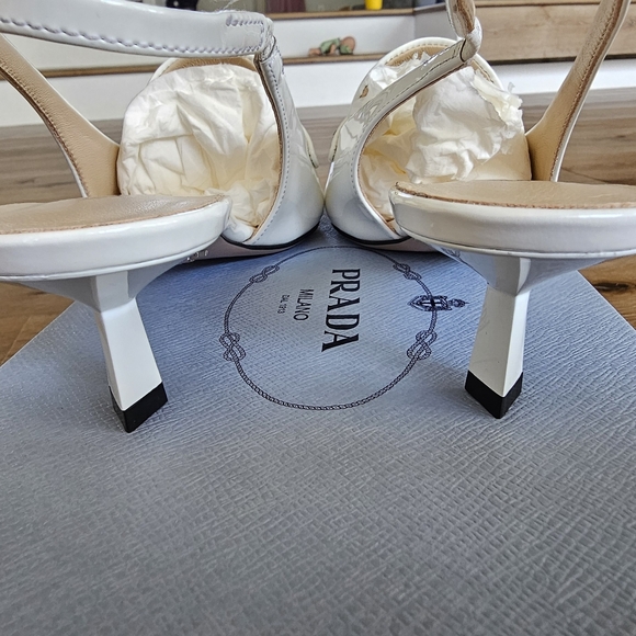 Prada Patent leather slingbacks 37.5 - Picture 11 of 13